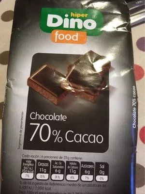 Chocolate 70% cacao Hiper Dino , code 8435382802492