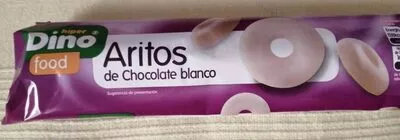 Aritos de chocolate blanco hiper dino 150 g, code 8435382804311