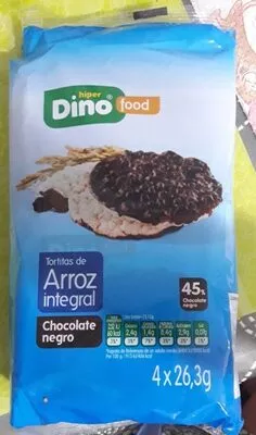 Tortitas de arroz integral (chocolate negro) Hiper Dino , code 8435382818035