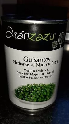 Guisantes medianos al natural extra aranzazu , code 8435564901791