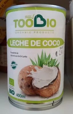 Leche de coco toobio , code 8436013010187