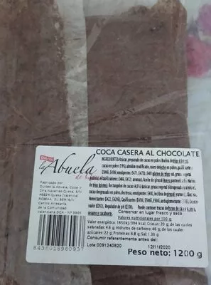 Coca casera al chocolate la abuela de quesa , code 8436018960937