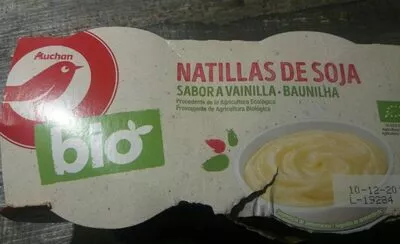 Natillas de soja sabor a vainilla Auchan , code 8436019091203