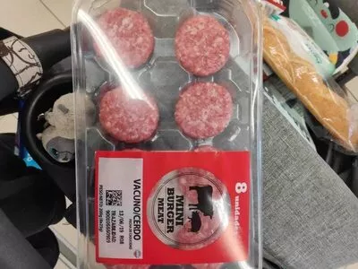 Mini burger vacuno/cerdo mercadona 200 g, code 8436021411372