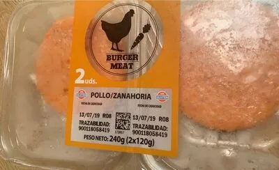 Burguer pollo mercadona 240 g, code 8436021415035