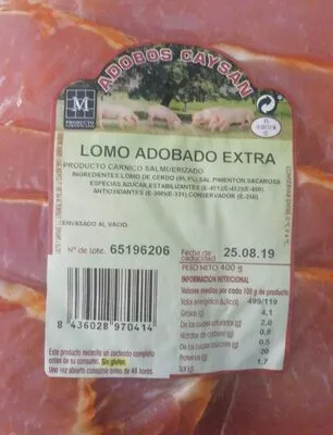 Lomo adobado extra adobos caysan 400 g, code 8436028970414