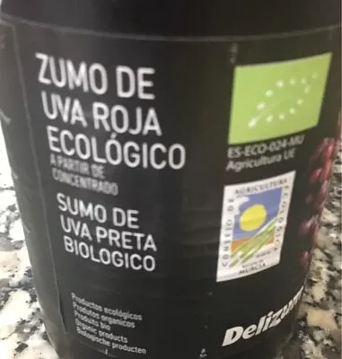 Zumo de uva roja ecologico Delizum , code 8436029241315