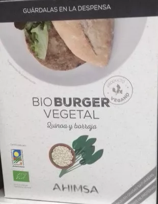 Bio burger vegetal Ahimsa 160 g (2 x 80 g), code 8436033361085