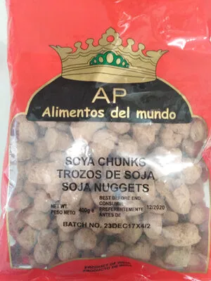 Soya chunks AP 400 grs, code 8436042568512