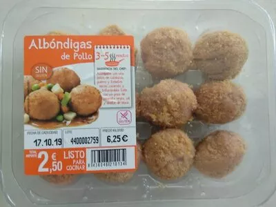 Albóndigas de pollo empanadas sin gluten  , code 8436046210134