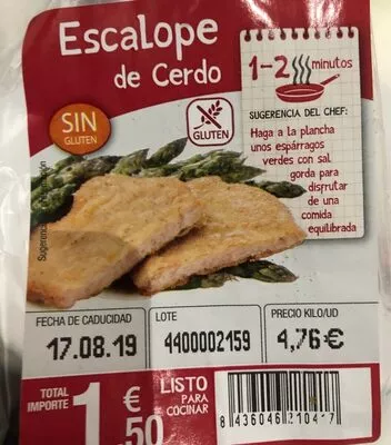 Escalope de cerdo empanado  , code 8436046210417