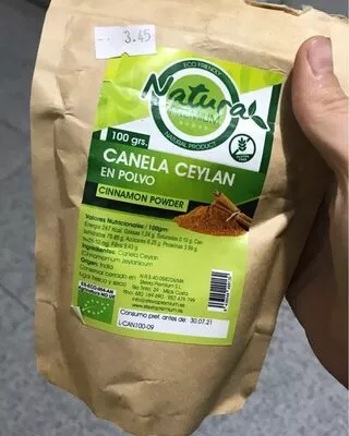 Canela ceylan en polvo Natura Premium , code 8436049499130