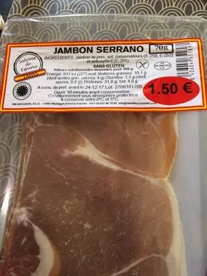 Jambon Serrano MB diffusion , code 8436049651897