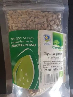 Pipas de girasol ecologicas Campomar Nature 125 g, code 8436530670314