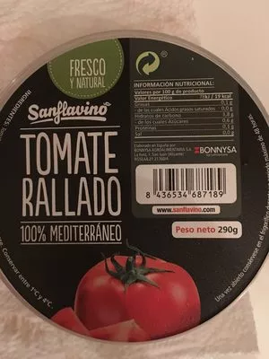 Tomate rallado BONNYSA Sanflavino 290 g, code 8436534687189