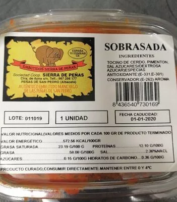 Sobrasada Sierra de Peñas , code 8436540730169