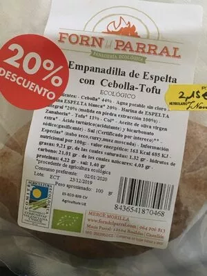 Empanadilla de espelta con cebolla tofu  , code 8436541870468