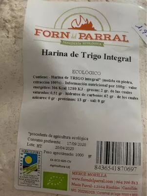 Harina de trigo integral  , code 8436541870697