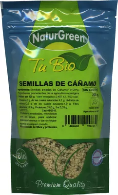 Tu Bio semillas de cáñamo NaturGreen 200 g, code 8436542190732