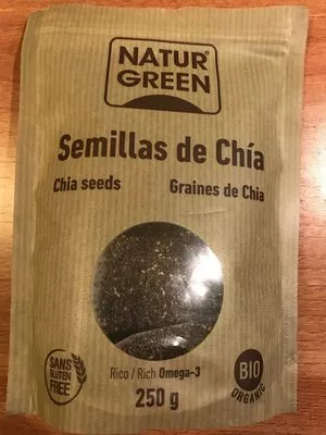 Semillas de chía NaturGreen 250 g, code 8436542193283