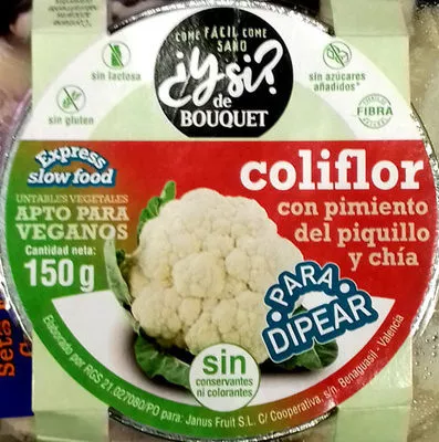 Coliflor con pimiento del piquillo y chía ¿Y si? de Bouquet 150 g, code 8436544801520