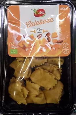 Pasta Rellena Calabaza Vivibio 250 g, code 8436545624197