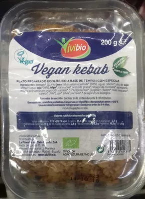 Vegan kebab Vivibio 200 g, code 8436545624883