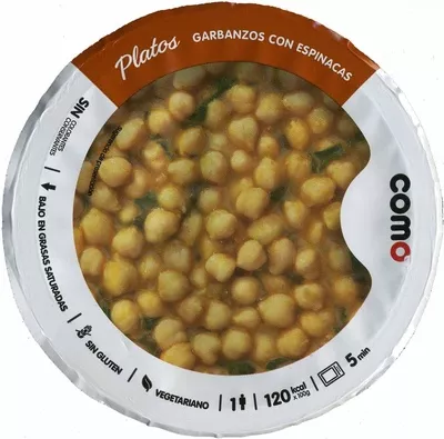 Garbanzos con espinacas Como 300 g, code 8436548113704