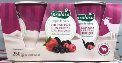 Yogur de cabra cremoso con frutas del bosque Prolasa 250 g (2x125g), code 8436548520212