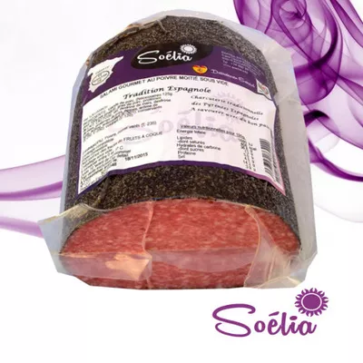 Salami Gourmet Poivre Moitié Sous vide Soélia 1,75 kg, code 8436550864229