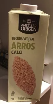 Beguda vegetal d'arròs Ametller Origen , code 8436551865355