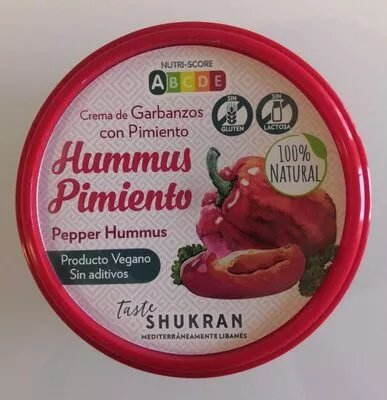 Hummus Pimiento Taste shukran , code 8436557870513