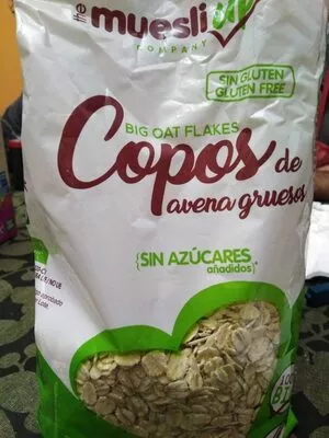 Avena copos gruesos sin gluten MuesliUp 400 g, code 8436565201002