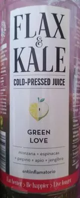 green love cold-pressed juice Flax & Kale , code 8436584250036