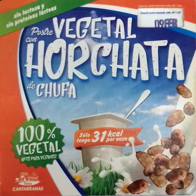 Postre vegetal con horchata de cufa Finca Cantarranas 400 g (4 x 100 g), code 8437000216551