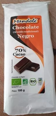 Chocolate negro Mandolé 100 g, code 8437000372530