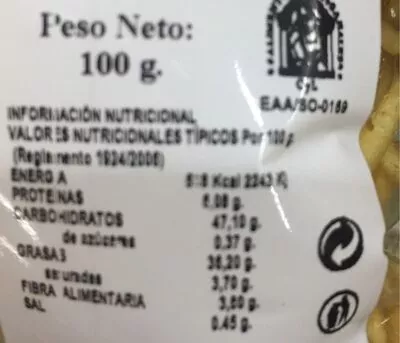 Patatas fritas paja aceite de oliva Garijo Baigorri 100 g, code 8437000957386