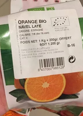 Orange  1 kg, code 8437000985129