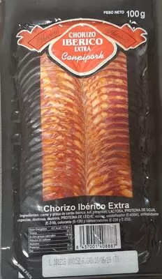 Chorizo Ibérico extra Canpipork , code 8437001408887