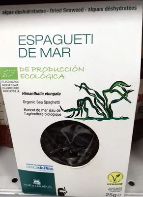 Espagueti De Mar Bio Porto-Muiños 25 g, code 8437001476367