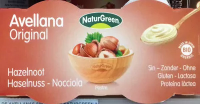 Postre de avellana original NaturGreen 250 g (2 x 125 g), code 8437002932480