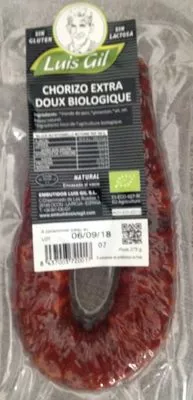 Chorizo Extra Doux Luis Gil 250g, code 8437003720017