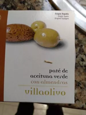 Paté de aceitunas verdes con almendras villaolivo 125 g, code 8437003800320