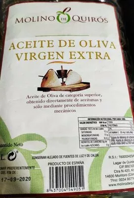 Aceite de oliva virgen extra  , code 8437004549051