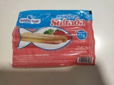 Salchichas de salmón Embumar 40 g, code 8437004577283