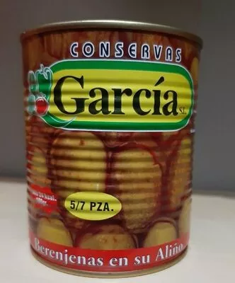 Berenjenas en su aliño Conservas García 840 g (neto), 425 (escurrido), 850 ml, code 8437004644183