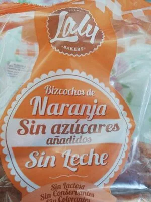 Bizcochos de naranja sin azúcares, sin lactosa Laly , code 8437004843173