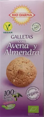 Galletas con Avena y Almendra Bio-Darma 125 g, code 8437005927049