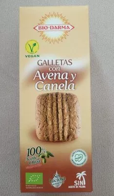 Galletas con avena y canela bio-darma , code 8437005927186