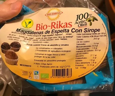 Magdalenas de Espelta Con Sirope  , code 8437005927483